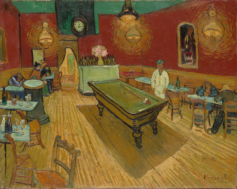 В. Ван Гог "Ночное кафе", 1888г.